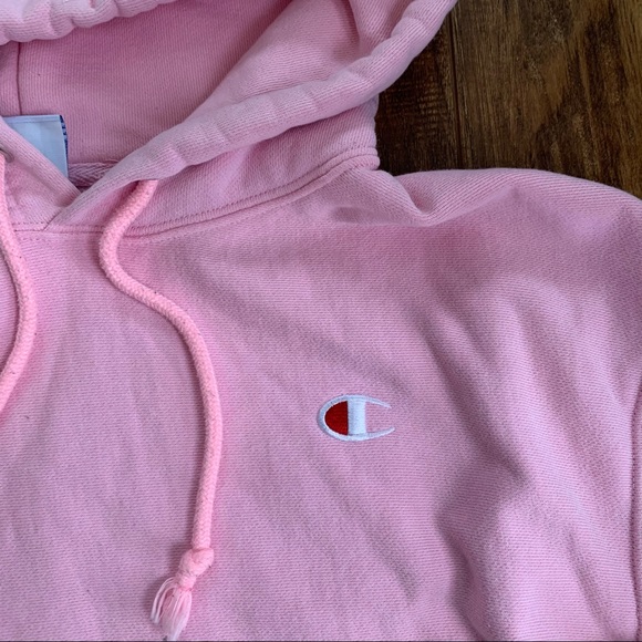 ๐ CHAMPION REVERSE WEAVE CROPPED HOODIE: small - Picture 4 of 7